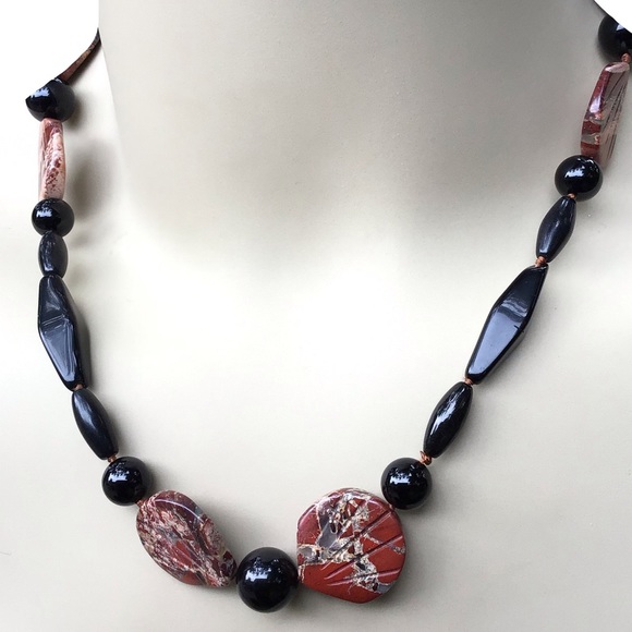 Handcrafted Black Onyx Necklace NWT - Picture 7 of 10